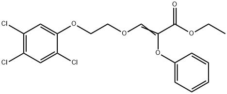 ethyl 2-phenoxy-3-[2-(2,4,5-trichlorophenoxy)ethoxy]acrylate 结构式