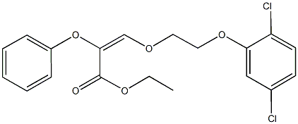 ethyl 3-[2-(2,5-dichlorophenoxy)ethoxy]-2-phenoxyacrylate 结构式