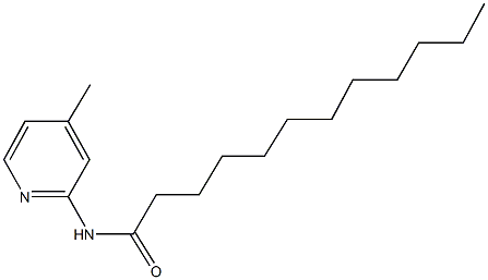 N-(4-methyl-2-pyridinyl)dodecanamide 结构式