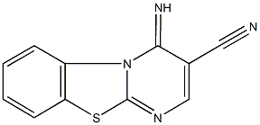 4-imino-4H-pyrimido[2,1-b][1,3]benzothiazole-3-carbonitrile 结构式