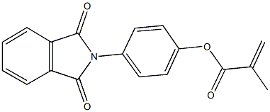 4-(1,3-dioxo-1,3-dihydro-2H-isoindol-2-yl)phenyl 2-methylacrylate 结构式