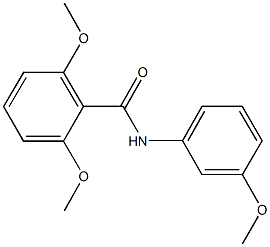 2,6-dimethoxy-N-(3-methoxyphenyl)benzamide 结构式