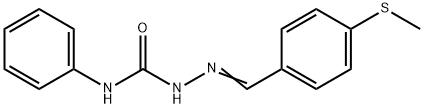 4-(methylsulfanyl)benzaldehyde N-phenylsemicarbazone 结构式