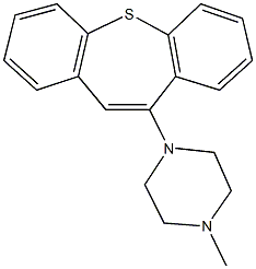 1-dibenzo[b,f]thiepin-10-yl-4-methylpiperazine 结构式