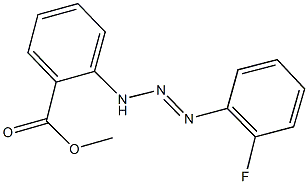 methyl 2-[3-(2-fluorophenyl)-2-triazenyl]benzoate 结构式