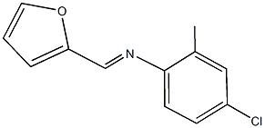 N-(4-chloro-2-methylphenyl)-N-(2-furylmethylene)amine 结构式