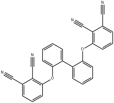 3-{[2'-(2,3-dicyanophenoxy)[1,1'-biphenyl]-2-yl]oxy}phthalonitrile 结构式