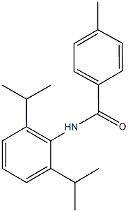 N-(2,6-diisopropylphenyl)-4-methylbenzamide 结构式