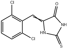 5-(2,6-dichlorobenzylidene)-2-thioxo-4-imidazolidinone 结构式