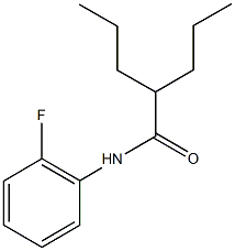 N-(2-fluorophenyl)-2-propylpentanamide 结构式