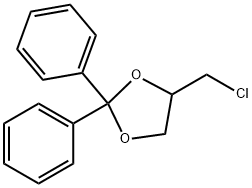 4-(chloromethyl)-2,2-diphenyl-1,3-dioxolane 结构式