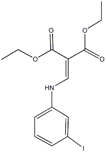 diethyl 2-[(3-iodoanilino)methylene]malonate 结构式