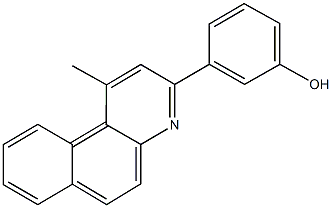 3-(1-methylbenzo[f]quinolin-3-yl)phenol 结构式