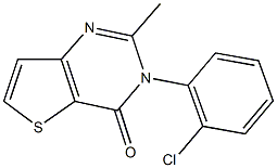 3-(2-chlorophenyl)-2-methylthieno[3,2-d]pyrimidin-4(3H)-one 结构式