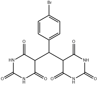 5-[(4-bromophenyl)(6-hydroxy-2,4-dioxo-1,2,3,4-tetrahydropyrimidin-5-yl)methyl]-6-hydroxypyrimidine-2,4(1H,3H)-dione 结构式