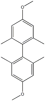 4,4'-dimethoxy-2,2',6,6'-tetramethyl-1,1'-biphenyl 结构式