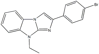 2-(4-bromophenyl)-9-ethyl-9H-imidazo[1,2-a]benzimidazole 结构式
