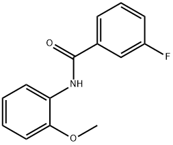 3-fluoro-N-(2-methoxyphenyl)benzamide 结构式