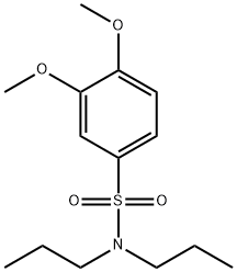 3,4-dimethoxy-N,N-dipropylbenzenesulfonamide 结构式