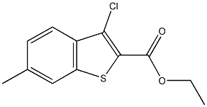 ethyl 3-chloro-6-methyl-1-benzothiophene-2-carboxylate 结构式