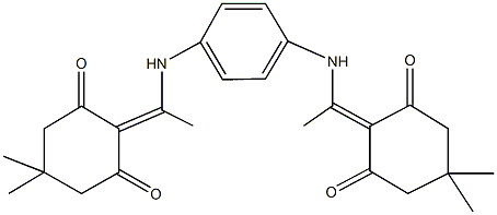 2-[1-(4-{[1-(4,4-dimethyl-2,6-dioxocyclohexylidene)ethyl]amino}anilino)ethylidene]-5,5-dimethyl-1,3-cyclohexanedione 结构式