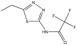 N-(5-ethyl-1,3,4-thiadiazol-2-yl)-2,2,2-trifluoroacetamide 结构式