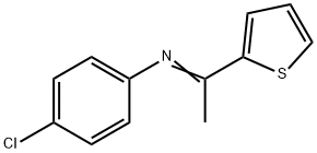 N-(4-chlorophenyl)-N-(1-thien-2-ylethylidene)amine 结构式