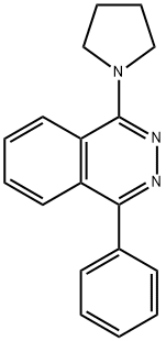 1-phenyl-4-(1-pyrrolidinyl)phthalazine 结构式