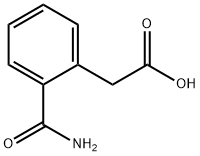 2-(2-氨基甲酰基苯基)乙酸 结构式