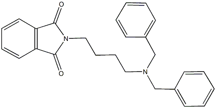 2-[4-(dibenzylamino)butyl]-1H-isoindole-1,3(2H)-dione 结构式