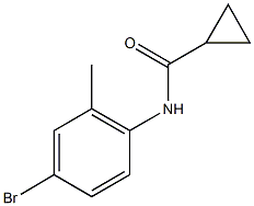 N-(4-bromo-2-methylphenyl)cyclopropanecarboxamide 结构式