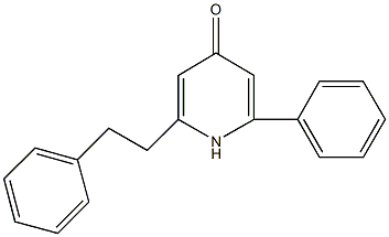 2-phenyl-6-(2-phenylethyl)-4(1H)-pyridinone 结构式