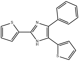 5-phenyl-2,4-di(2-thienyl)-1H-imidazole 结构式