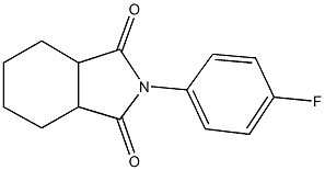 2-(4-fluorophenyl)hexahydro-1H-isoindole-1,3(2H)-dione 结构式