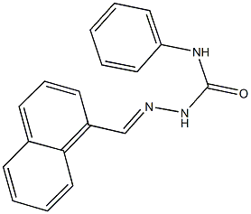 1-naphthaldehyde N-phenylsemicarbazone 结构式