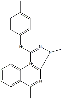 N-(3,5-dimethyl-3H-[1,2,4]triazolo[4,3-a]quinazolin-1-yl-10-io)-4-methylanilide 结构式