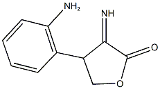 4-(2-aminophenyl)-3-iminodihydro-2(3H)-furanone 结构式