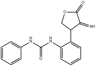 N-[2-(4-imino-5-oxotetrahydro-3-furanyl)phenyl]-N'-phenylurea 结构式