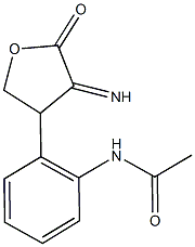 N-[2-(4-imino-5-oxotetrahydro-3-furanyl)phenyl]acetamide 结构式