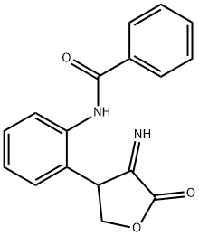 N-[2-(4-imino-5-oxotetrahydro-3-furanyl)phenyl]benzamide 结构式