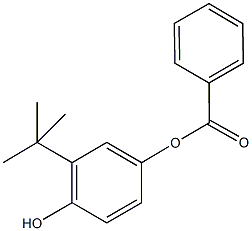 3-tert-butyl-4-hydroxyphenyl benzoate 结构式