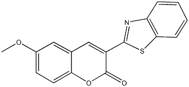 3-(1,3-benzothiazol-2-yl)-6-methoxy-2H-chromen-2-one 结构式