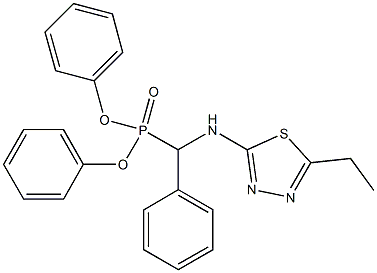 diphenyl [(5-ethyl-1,3,4-thiadiazol-2-yl)amino](phenyl)methylphosphonate 结构式