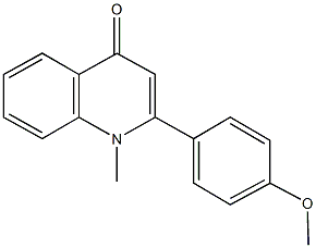 2-(4-甲氧基苯基)-1-甲基喹啉-4(1H)-酮 结构式
