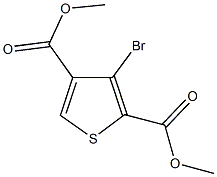 dimethyl 3-bromothiophene-2,4-dicarboxylate 结构式