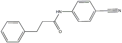 N-(4-cyanophenyl)-3-phenylpropanamide 结构式