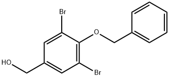 4-(苄氧基)-3,5-二溴苯基]甲醇 结构式