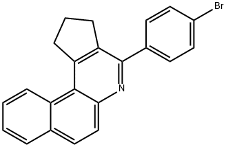 4-(4-bromophenyl)-2,3-dihydro-1H-benzo[f]cyclopenta[c]quinoline 结构式