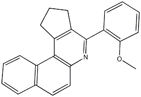 4-(2-methoxyphenyl)-2,3-dihydro-1H-benzo[f]cyclopenta[c]quinoline 结构式