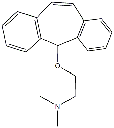 N-[2-(5H-dibenzo[a,d]cyclohepten-5-yloxy)ethyl]-N,N-dimethylamine 结构式